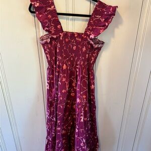 Hill House Berry Floral Dress
